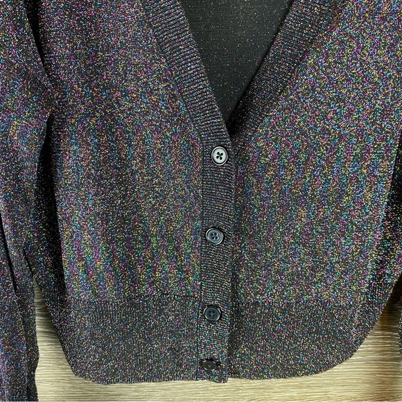 Leith Shimmer Sparkle Cardigan EUC Size L - Picture 9 of 9